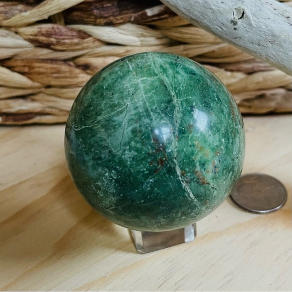 Olive opal sphere - Picture 4 of 6